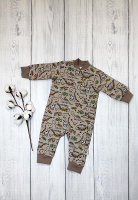 Комбинезон без подкладки "Names" ш900/9  (капучино (р-р 62см))