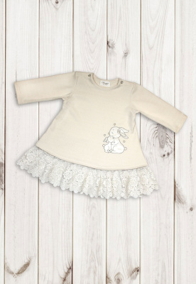 Платье детское "Элис" ш230/169 (персиковый (98-104см))