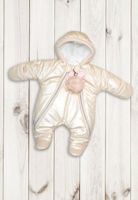 Комбинезон на синтепоне "ГЛЭМИ" ш973/10 (персиковый (р-р 68см))