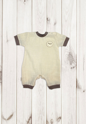 Полукомбинезон - песочник "Лёнушка" ш02/23 (экрю (р-р 62см))