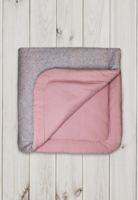 Одеяло - плед "ДЖЕМ" (90х90см, синтепух 400гр.) ш600/100 (розовый)