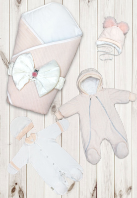 "ПАСТИЛА" ш220/121 - комплект на выписку (кремово-персиковый)