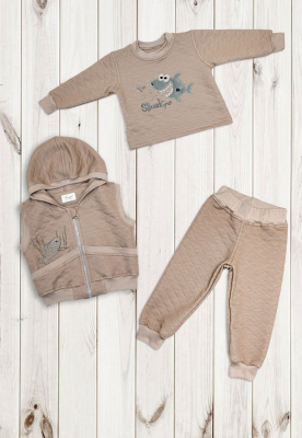 Комплект детский "Шаркуся" (3 предм.) ш108/64 (капучино (р-р 74-80см))