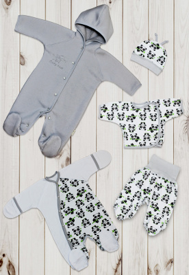 Набор трикотажный "Плюшмен" (5 предм.) ш220/27 (серый (р-р 56см))