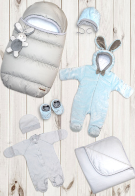 "ЛАПУШКА" ш240/14 - комплект на выписку (серо-голубой)