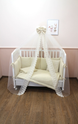 "ЛЁНУШКА" ш4280 - комплект в кроватку (экрю)