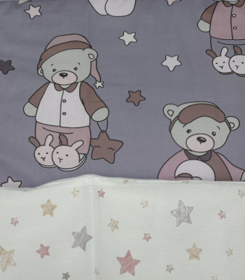 "БАЮШКИ" ш4279/0* - комплект в кроватку (без балдахина, на резинке) ("Сластена" - лаванда)