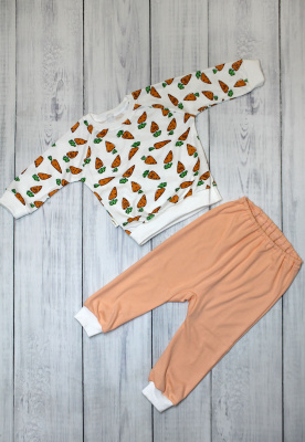 Комплект домашний "Витаминка" (2предм.) ш108/15 (морковка (р-р 86см))