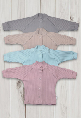 Кофточка без подклада "Лапшуля" ш902/20 (серый (р-р 68см))