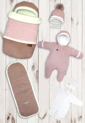 "ПОЛЮШКА" ш240/6 - комплект на выписку (розовый)