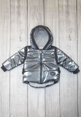 Комплект детский "Believe" (с курточкой, 3 предм.) ш108/16* (серый (светло серый) (р-р 86-92))