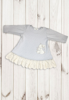 Платье детское "Элис" ш230/169 (серый (98-104см))