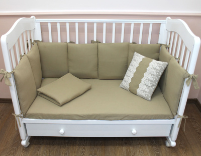 "ЛЁНУШКА" ш4280* - комплект в кроватку (без балдахина) (капучино)