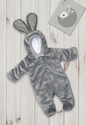 Комбинезон на синтепоне "ЗОЛОТИНКА" ш80/185 (серый (р-р 68-74см))