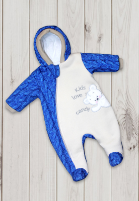 Комбинезон на синтепоне "СЛАСТЁНА" ш972/28 (синий (р-р 68см))