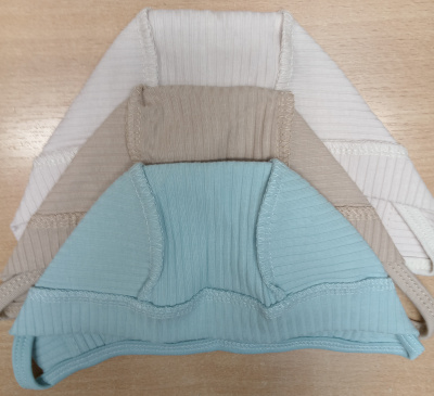 Набор чепчиков "Лапшуля" (3шт.) ш05/20 (мальчик (р-р 38см))